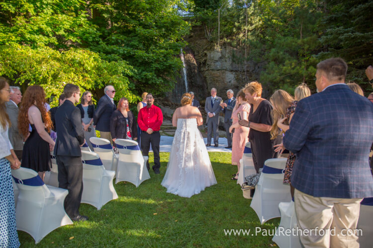 Intimate Wedding Petoskey Waterfall Area Photography
