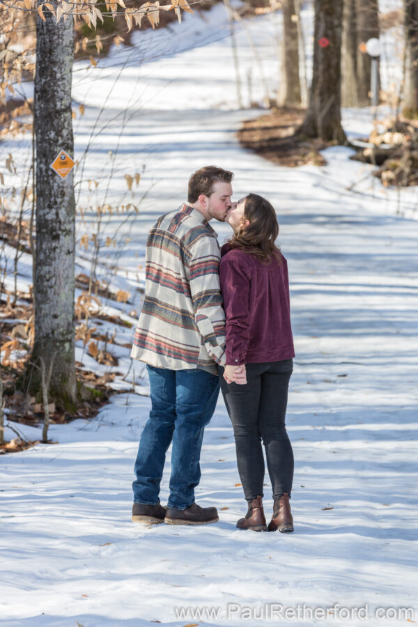 Winter Engagement Nub's Nob Ski Area Photography Harbor Springs