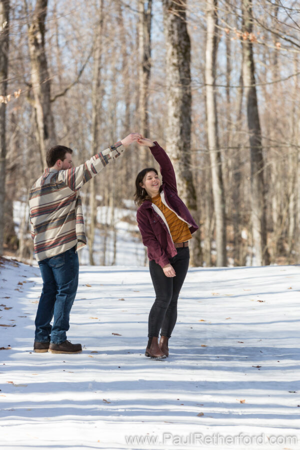 Winter Engagement Nub's Nob Ski Area Photography Harbor Springs