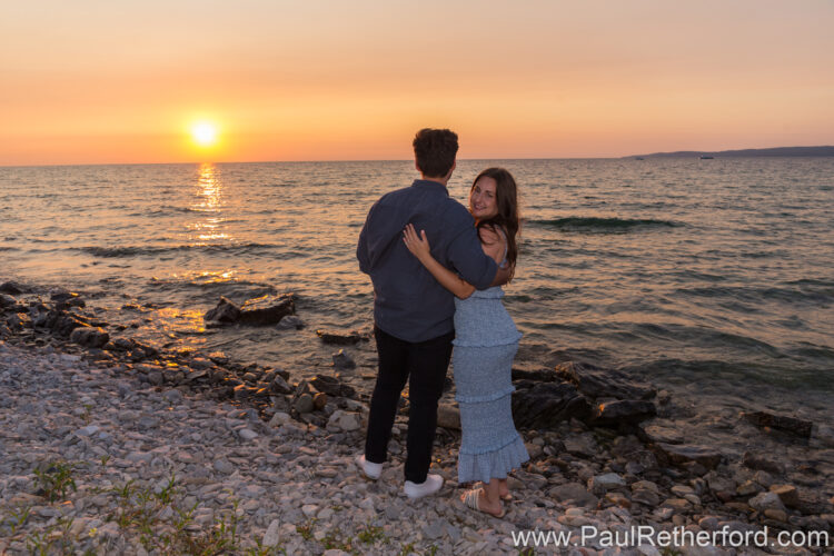 Surprise Engagement Bay Harbor Lake Michigan