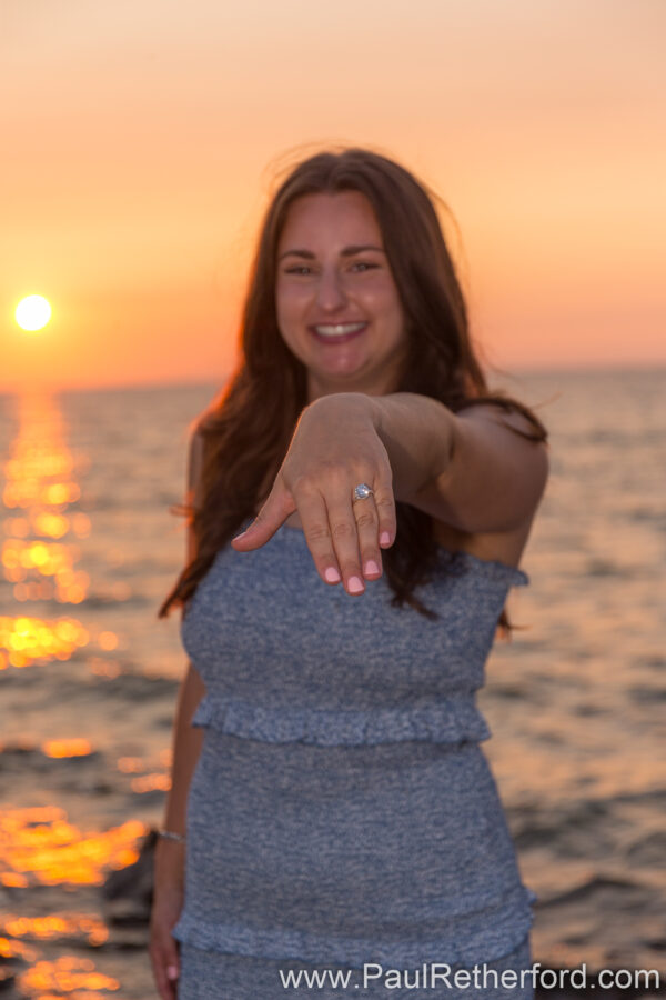 Surprise Engagement Bay Harbor Lake Michigan
