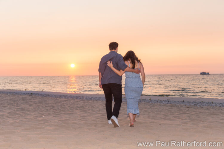 Surprise Engagement Bay Harbor Lake Michigan