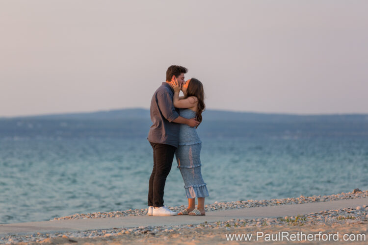 Surprise Engagement Bay Harbor Lake Michigan