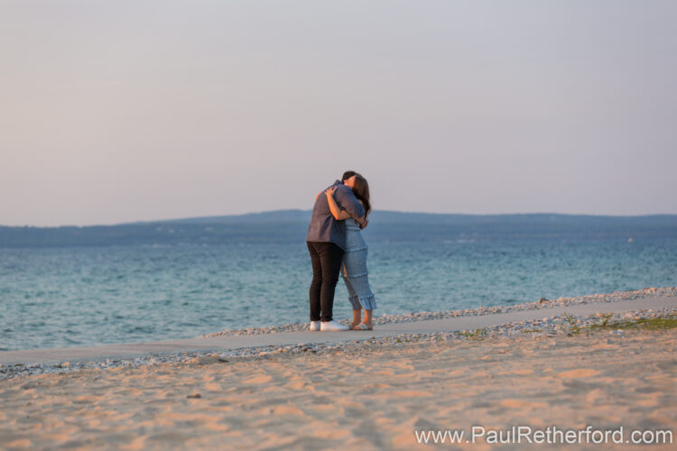 Surprise Engagement Bay Harbor Lake Michigan