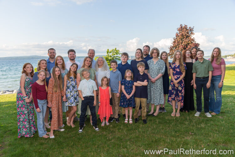 Large family photography Petoskey Michigan