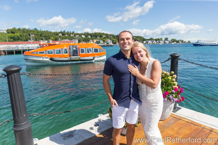 Mackinac Island Engagement Photography
