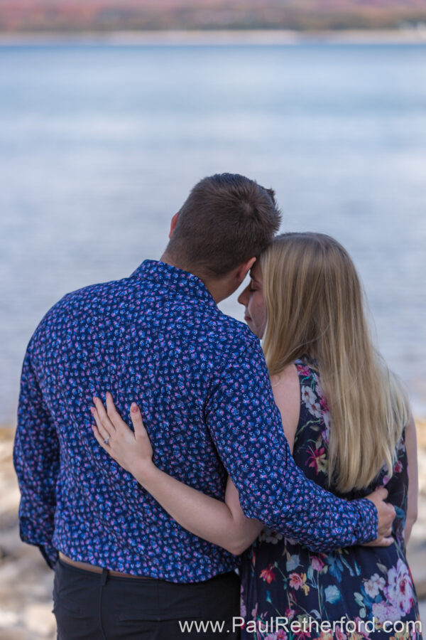 Surprise Engagement Petoskey Lake Michigan