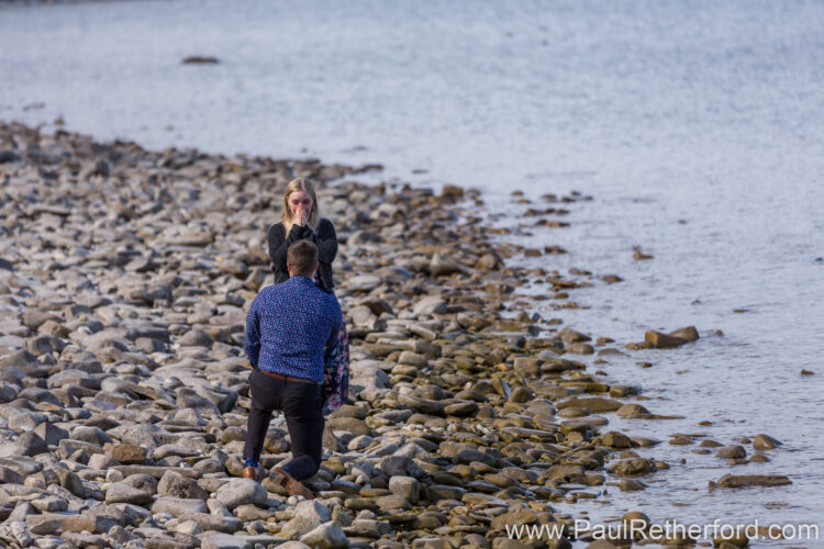 Surprise Engagement Petoskey Lake Michigan
