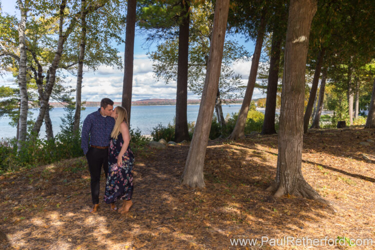 Surprise Engagement Petoskey Lake Michigan