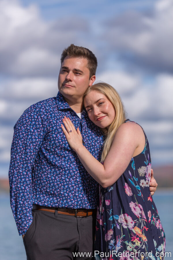 Surprise Engagement Petoskey Lake Michigan