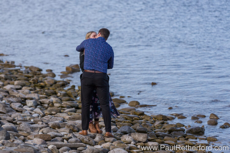 Surprise Engagement Petoskey Lake Michigan