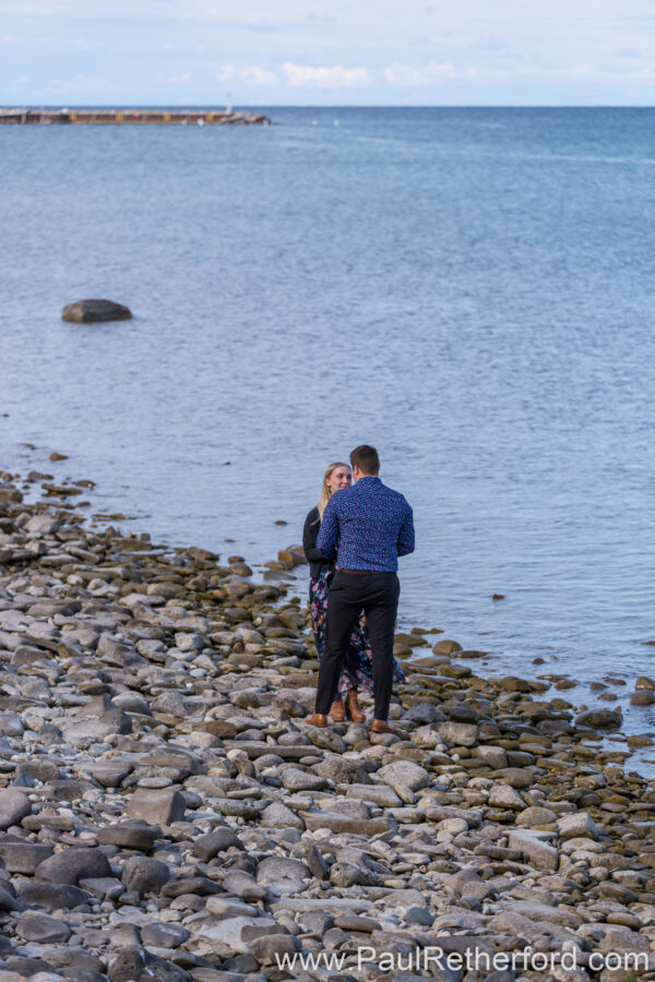 Surprise Engagement Petoskey Lake Michigan