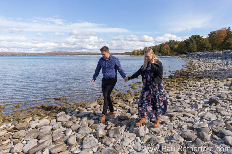 Surprise Engagement Petoskey Lake Michigan