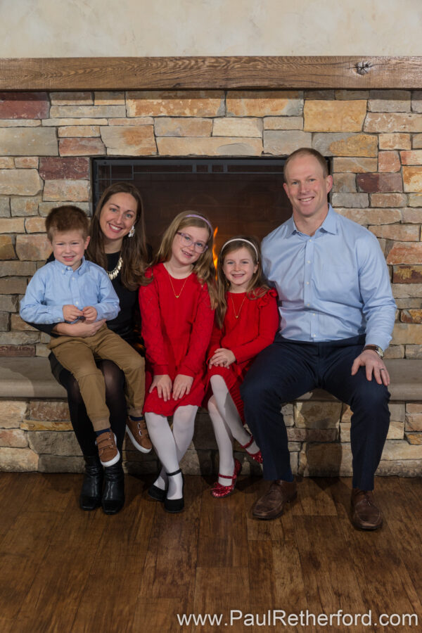 Winter Family Indoor Photography Northern Michigan