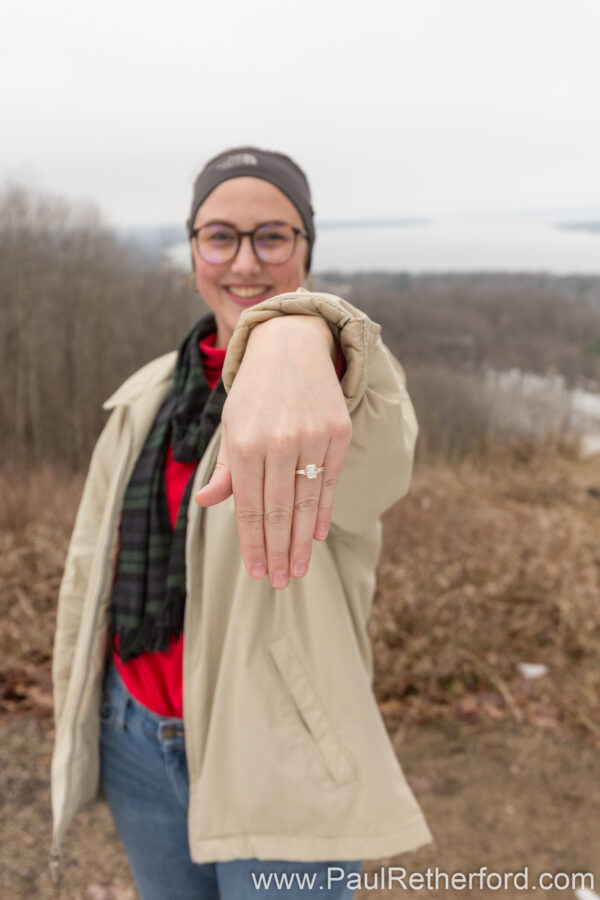 Avalanche Mountain Surprise Engagement Overlook Photography