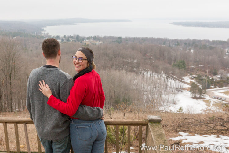 Avalanche Mountain Surprise Engagement Overlook Photography