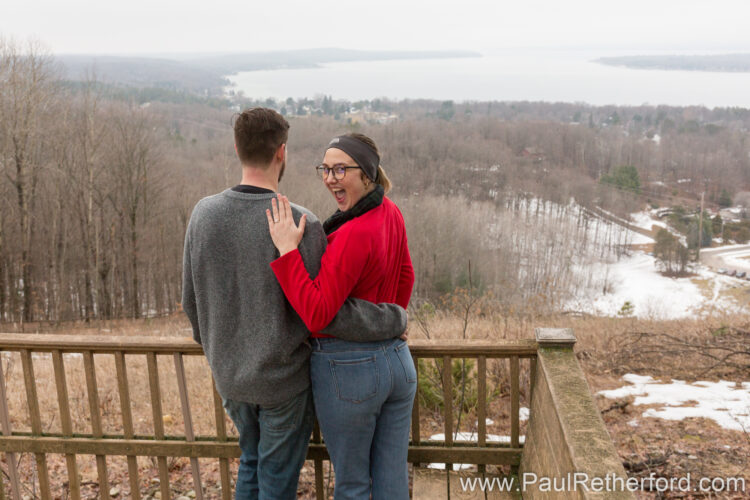 Avalanche Mountain Surprise Engagement Overlook Photography