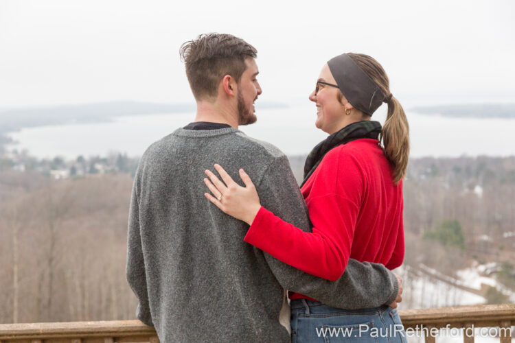 Avalanche Mountain Surprise Engagement Overlook Photography