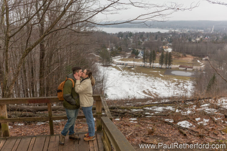 Avalanche Mountain Surprise Engagement Overlook Photography