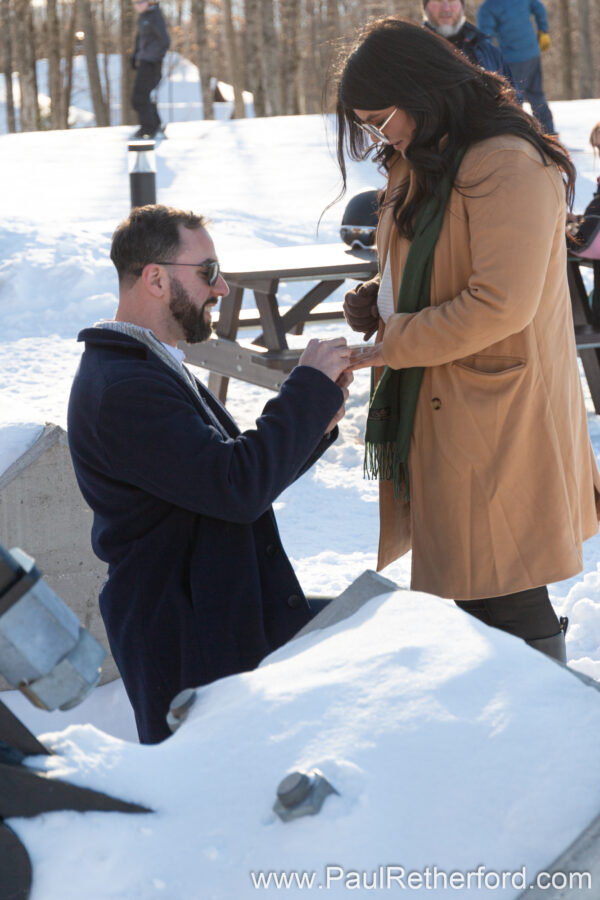 Engagement Boyne Mountain Skybridge Photography