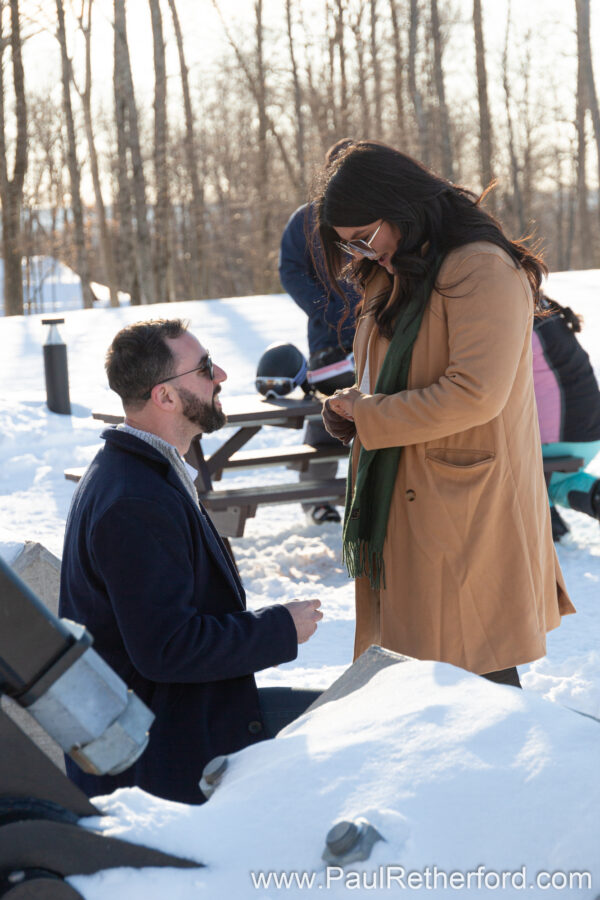 Engagement Boyne Mountain Skybridge Photography