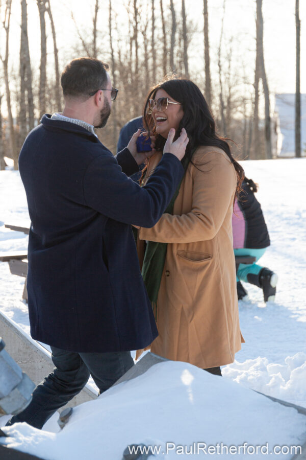 Engagement Boyne Mountain Skybridge Photography
