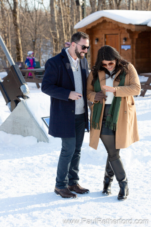 Engagement Boyne Mountain Skybridge Photography