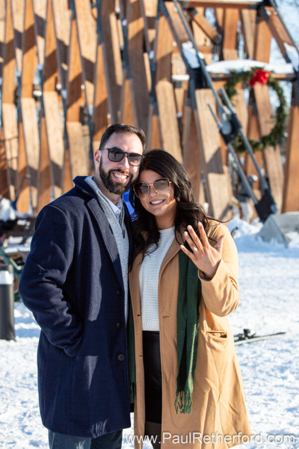 Engagement Boyne Mountain Skybridge Photography