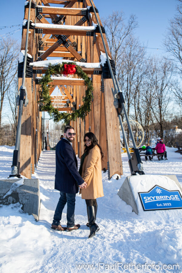 Engagement Boyne Mountain Skybridge Photography