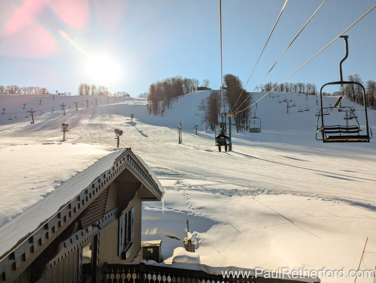 Engagement Boyne Mountain Skybridge Photography