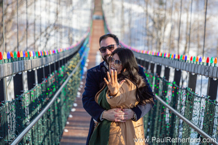 Engagement Boyne Mountain Skybridge Photography