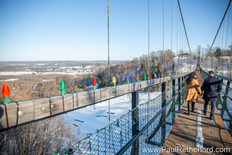 Engagement Boyne Mountain Skybridge Photography