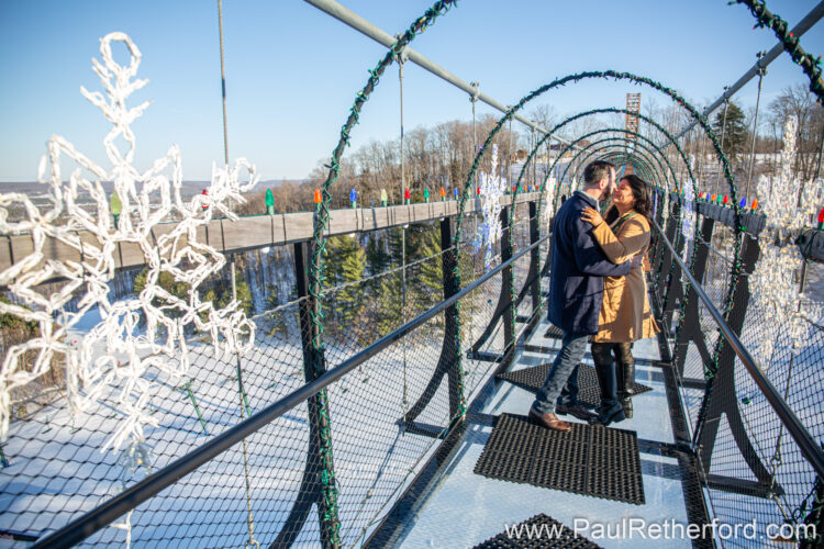 Engagement Boyne Mountain Skybridge Photography
