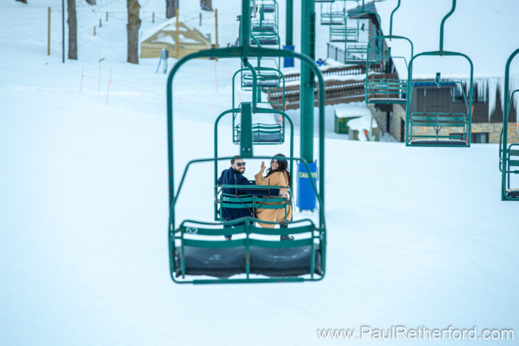 Engagement Boyne Mountain Skybridge Photography