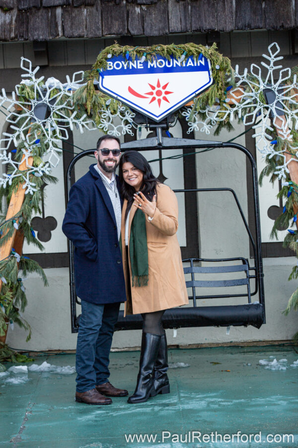 Engagement Boyne Mountain Skybridge Photography