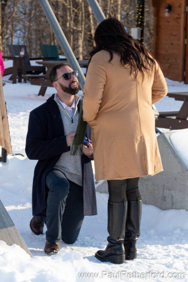 Engagement Boyne Mountain Skybridge Photography