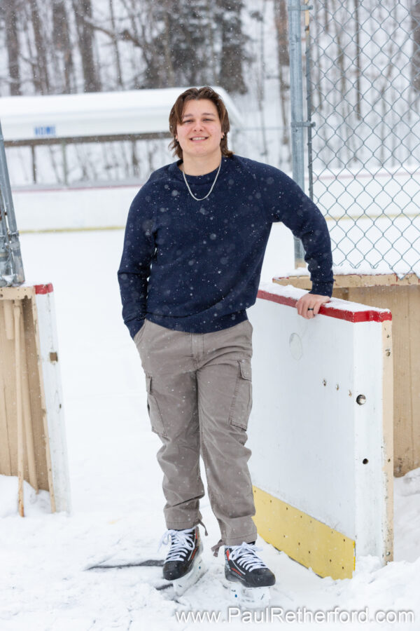 Winter Senior Photography Session Petoskey MI