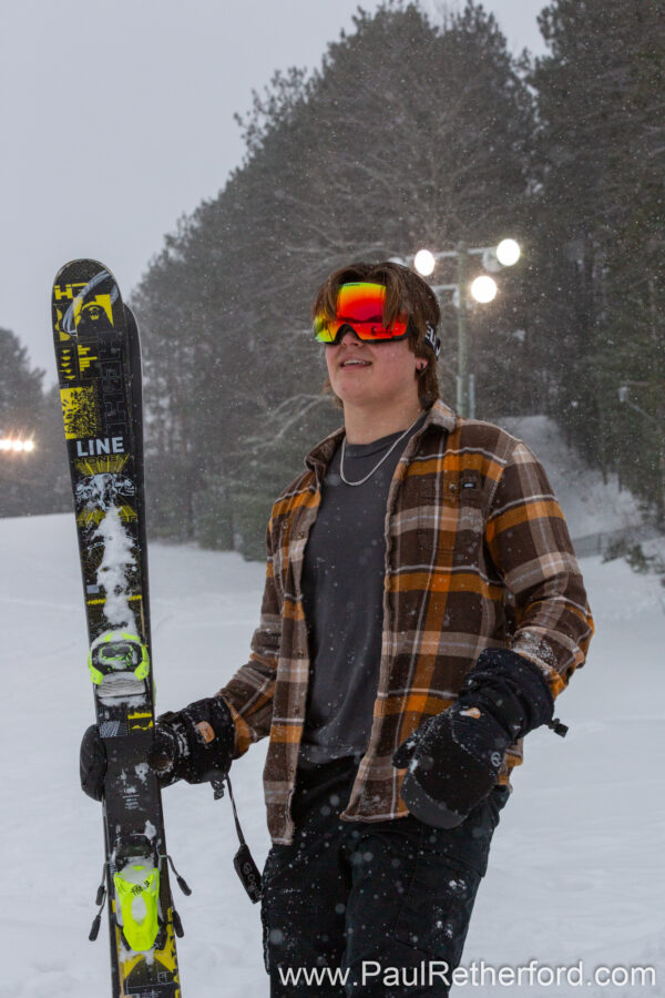 Winter Senior Photography Session Petoskey MI