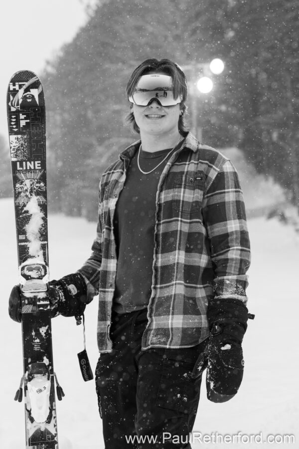 Winter Senior Photography Session Petoskey MI