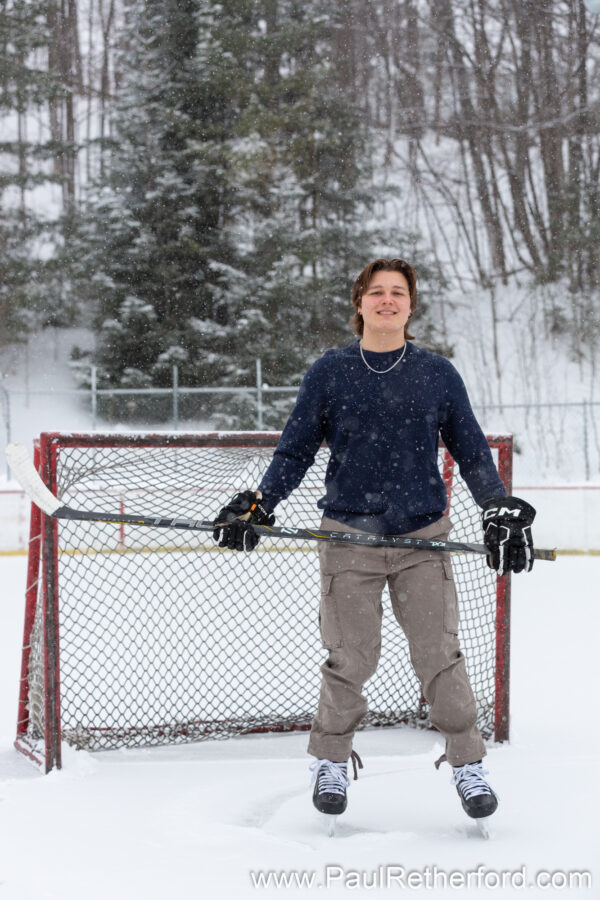 Winter Senior Photography Session Petoskey MI