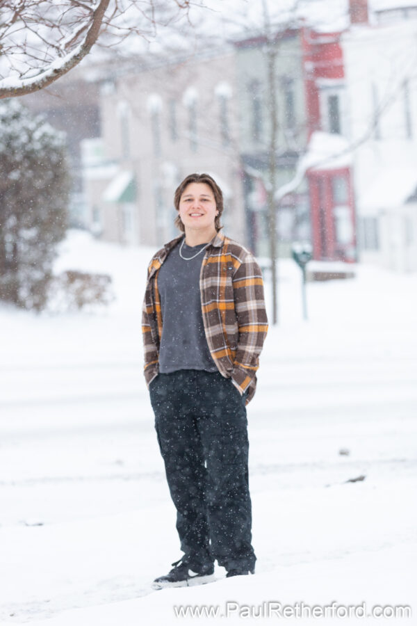 Winter Senior Photography Session Petoskey MI