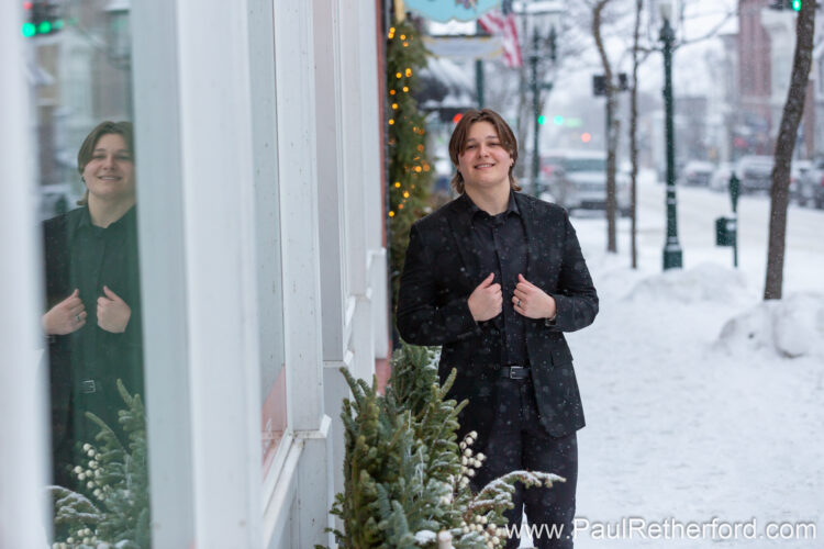 Winter Senior Photography Session Petoskey MI