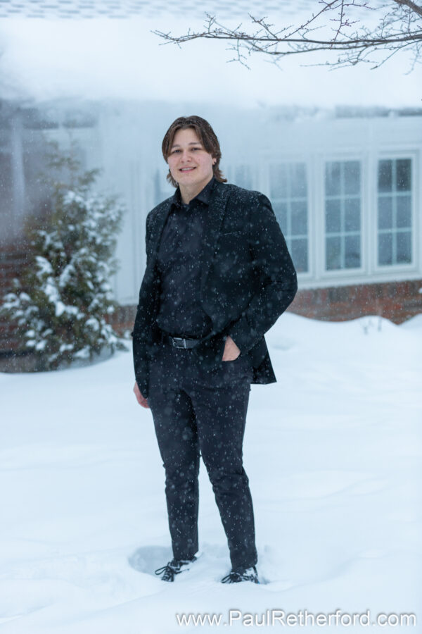 Winter Senior Photography Session Petoskey MI