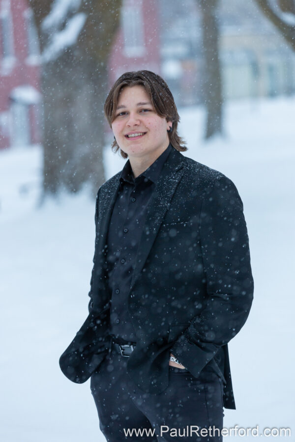 Winter Senior Photography Session Petoskey MI