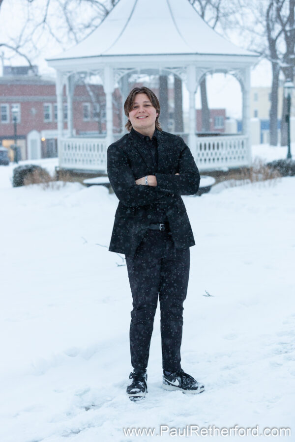 Winter Senior Photography Session Petoskey MI