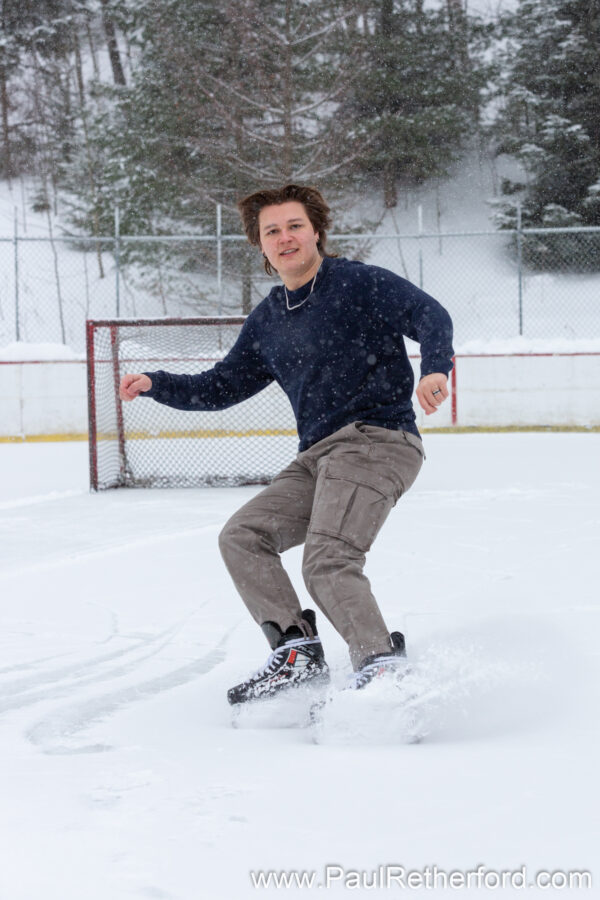Winter Senior Photography Session Petoskey MI