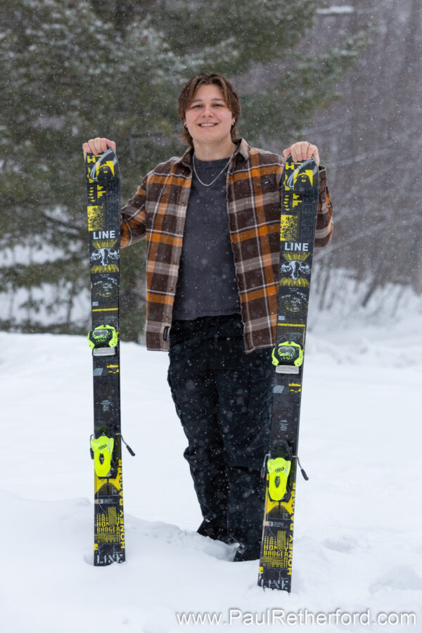 Winter Senior Photography Session Petoskey MI