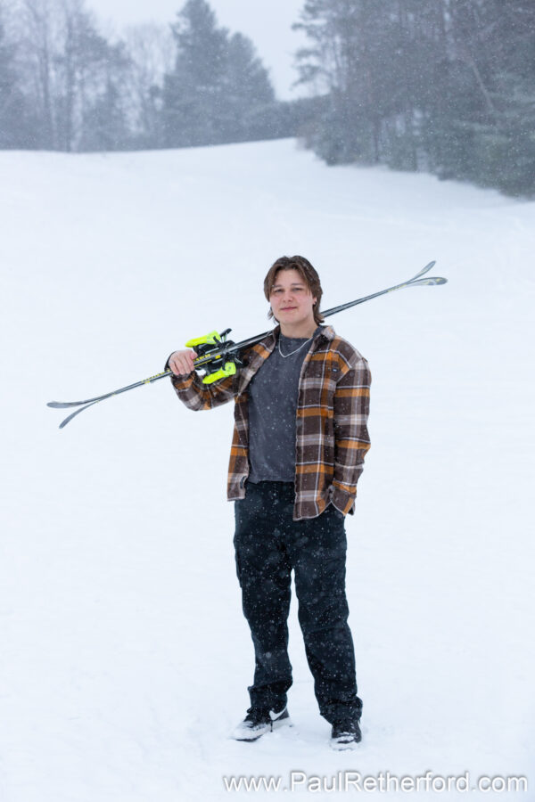 Winter Senior Photography Session Petoskey MI