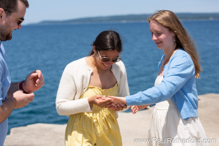 Petoskey Lighthouse Pier Bayfront Park Engagement