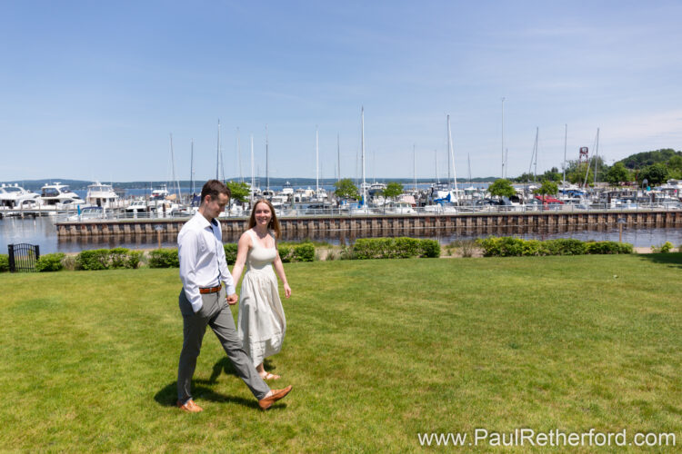 Petoskey Lighthouse Pier Bayfront Park Engagement